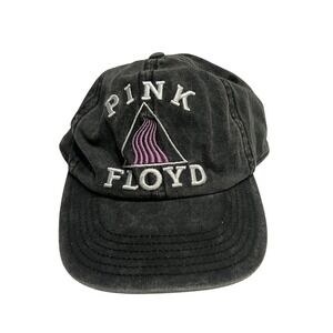 Pink Floyd Hat Cap Snap Back Black Washed Cotton Embroidered One Size Mens